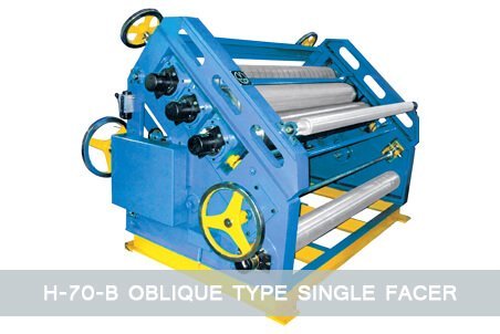 oblique type single facer